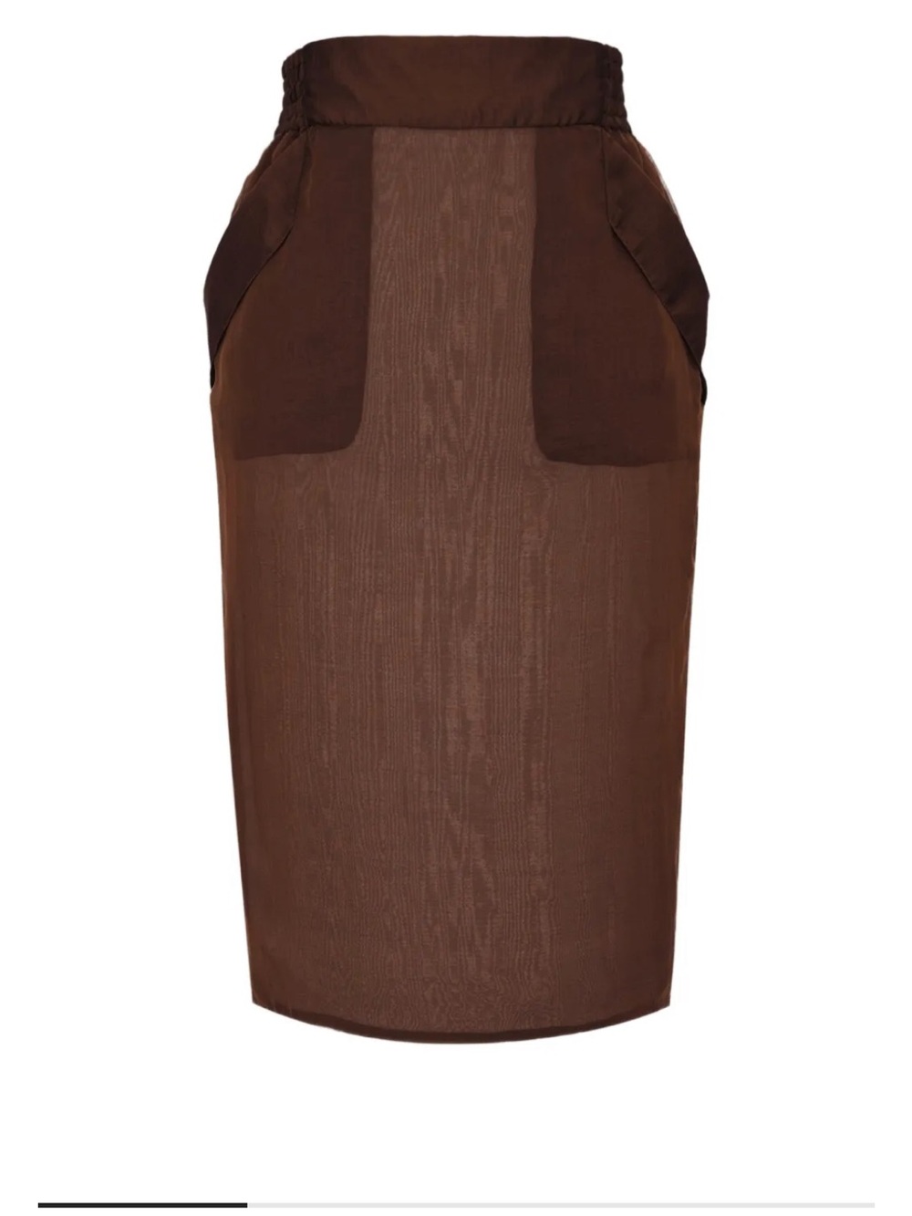 Saint Laurent Wide Hem Pencil Skirt